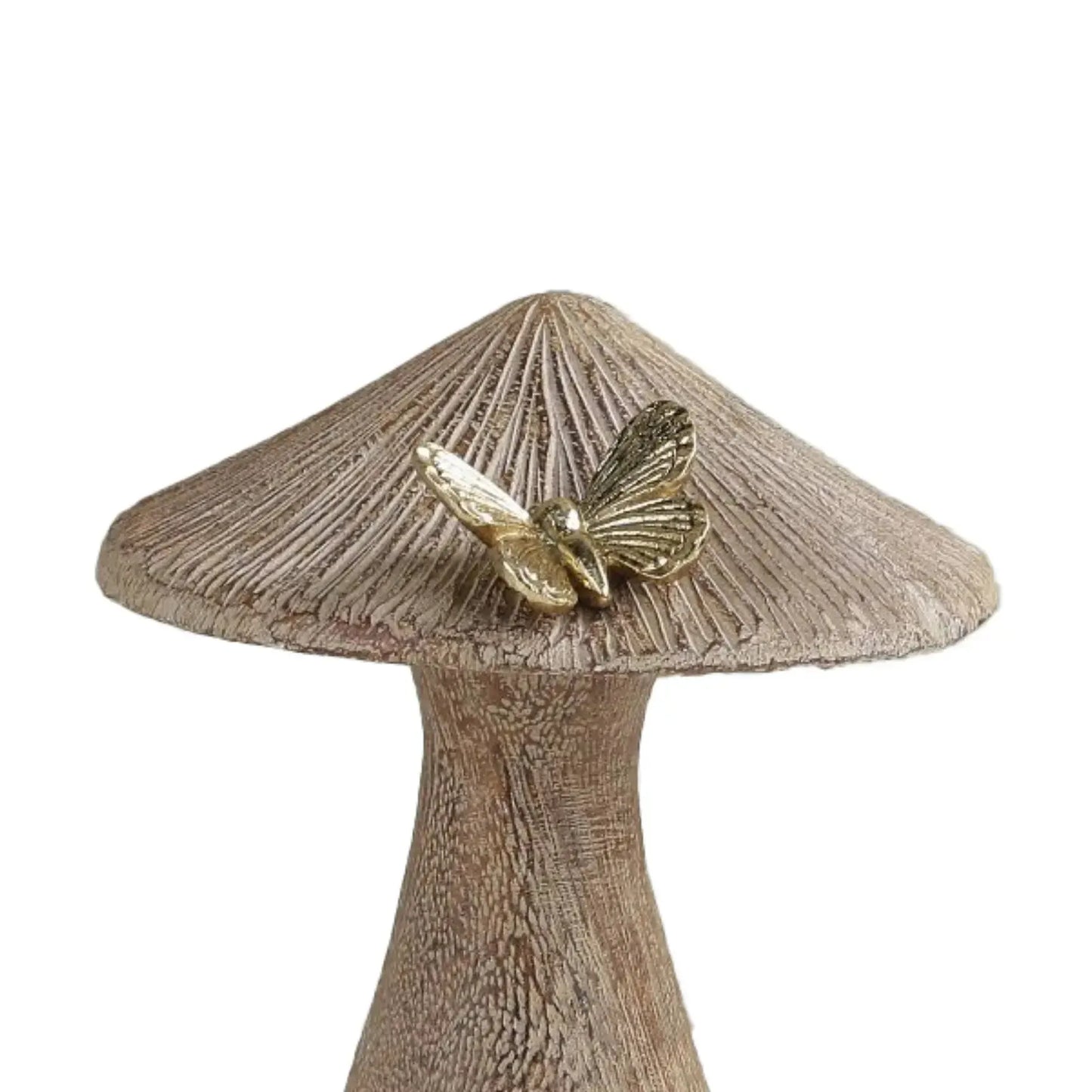 Adorno Cogumelo Poliresina Butterfly 18cm