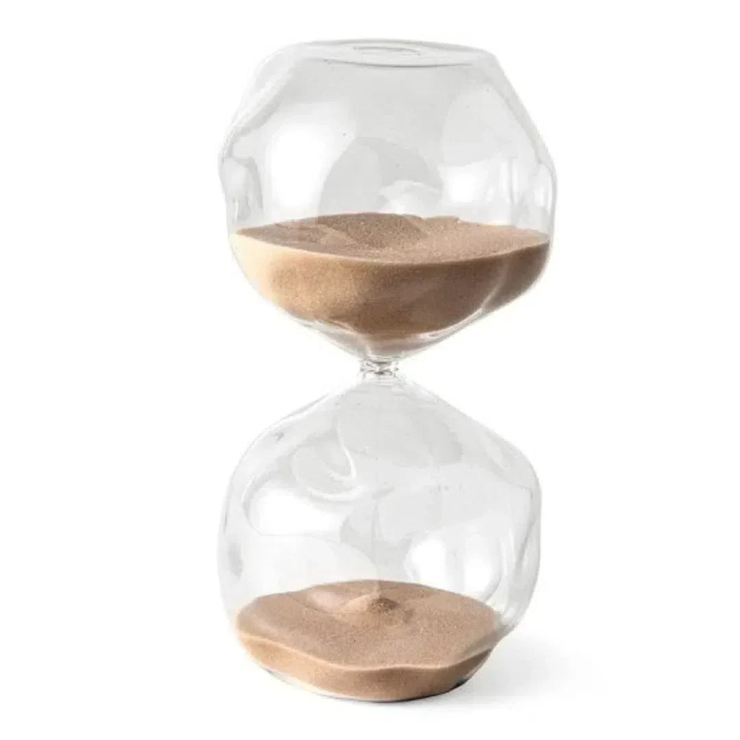 Ampulheta em Vidro com Areia 60 Minutos Bege Mart