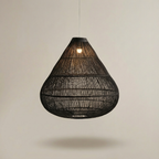 Luminária Artesanal Rattan Natural Amaya 80x77cm Bahali