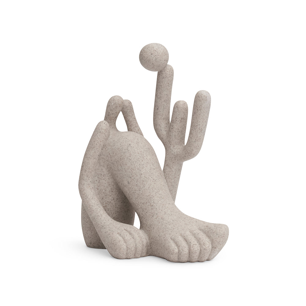 Escultura Abapuru em Poliresina Areia Mart 17,5x14x7cm
