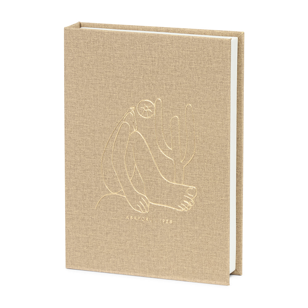 Livro Caixa Abaporu Bege MDF e PU 28x20x4cm Mart