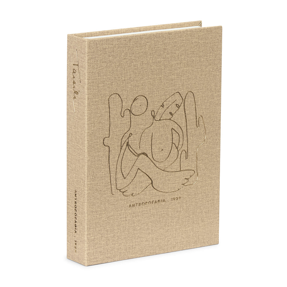 Livro Caixa Antropofagia Bege MDF e PU 28x20x4cm Mart