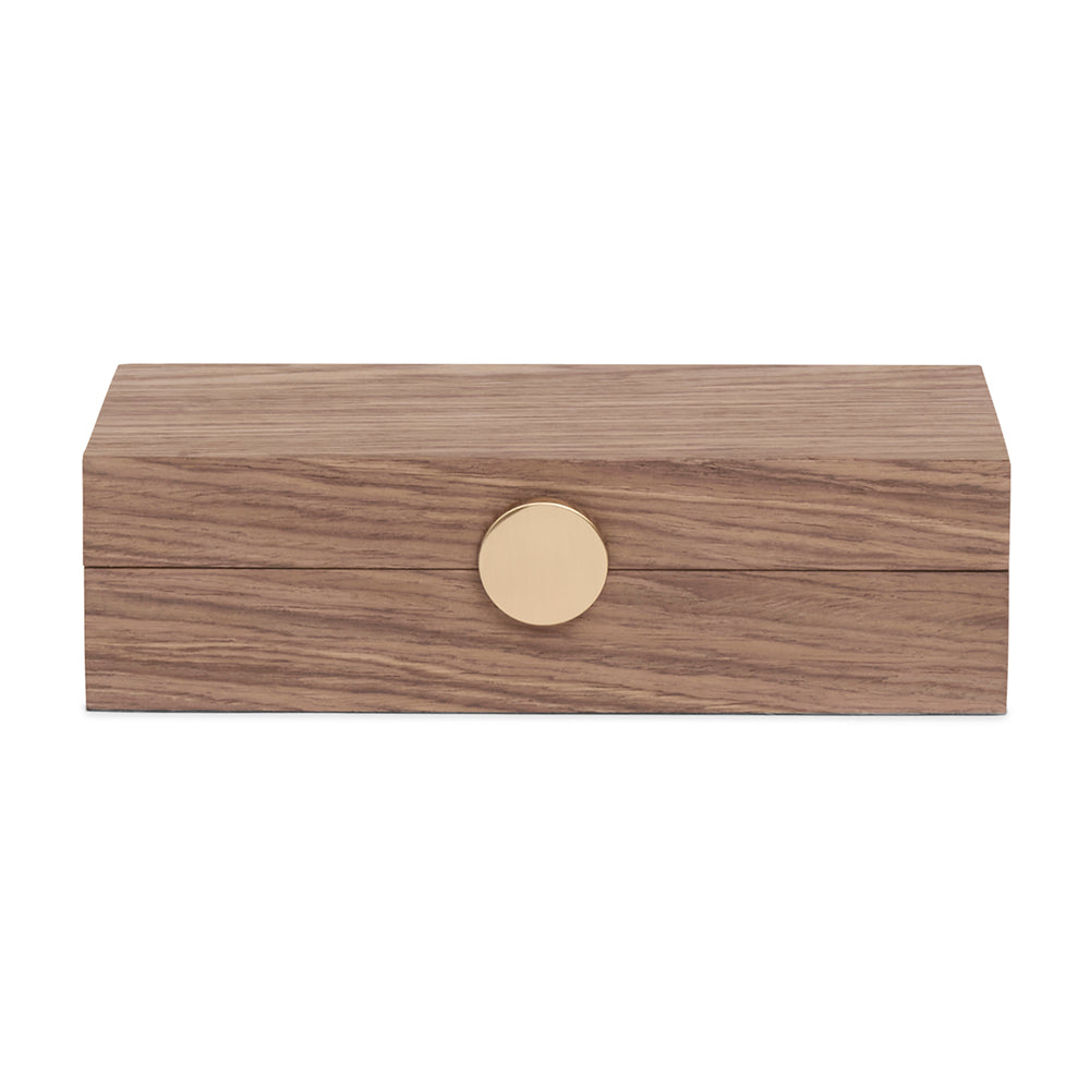 Caixa em MDF Laminado Grande Marrom 7x30x15,5cm Mart