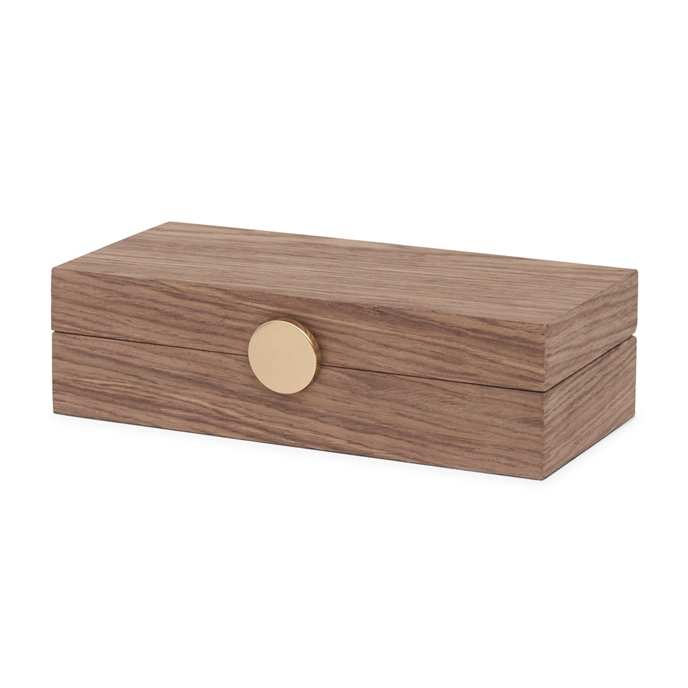 Caixa em MDF Laminado Média Marrom 7x25x12,5cm Mart