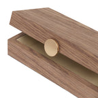 Caixa em MDF Laminado Média Marrom 7x25x12,5cm Mart