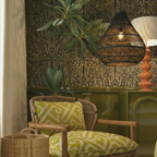 Luminária Artesanal Rattan Natural Amaya 80x77cm Bahali