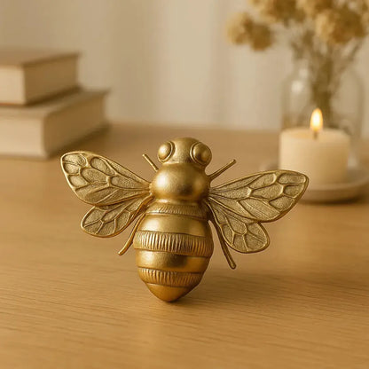 Adorno Decorativo Abelha Bee Happy Poliresina 6x9,5x14cm Tuut