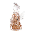 Adorno Decorativo Anjo Vidro Italy Dourado 7x7x15cm