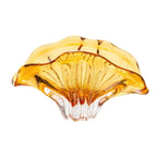 Adorno Decorativo Vidro Italy Ambar 20x8x10cm