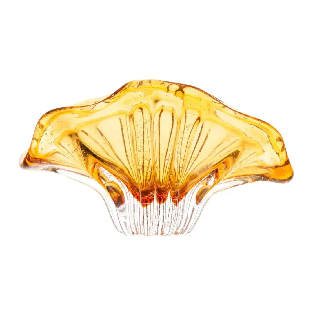 Adorno Decorativo Vidro Italy Ambar 20x8x10cm