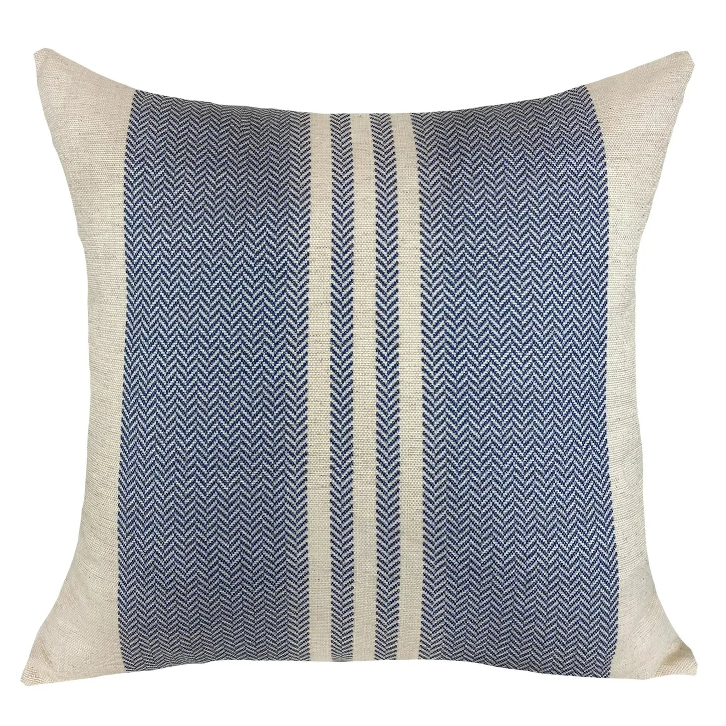 Almofada Linho 52x52 Verde Listrado Modelo 2