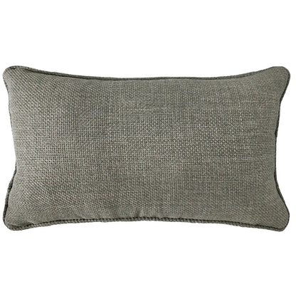 Almofada Linho Azul 35x52 Lisa Cordão