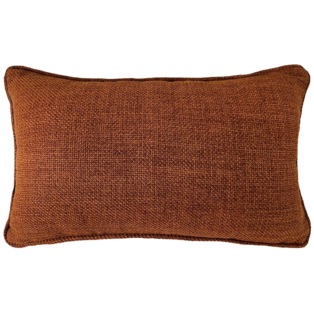 Almofada Linho Terracota 35x52 Lisa Cordão