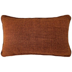 Almofada Linho Terracota 35x52 Lisa Cordão