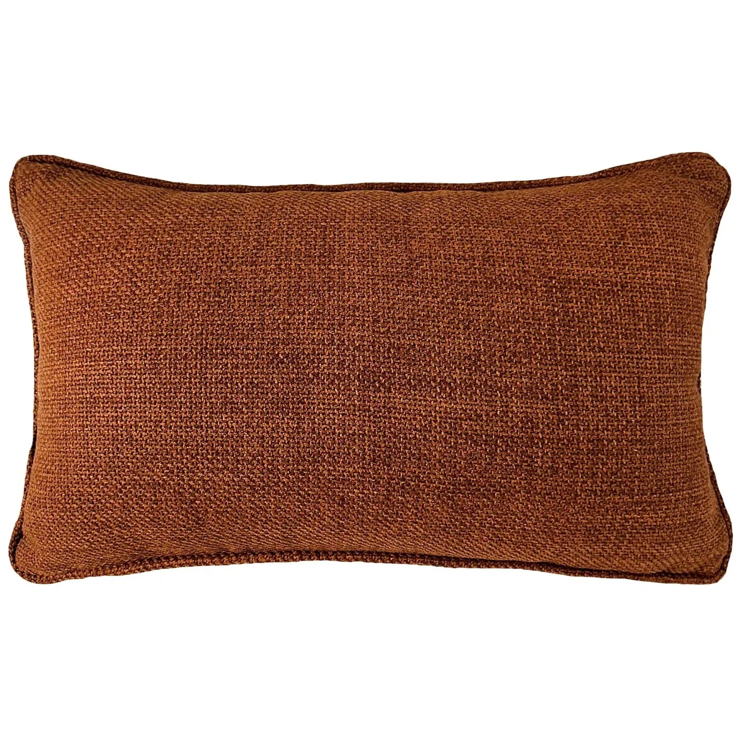 Almofada Linho Terracota 35x52 Lisa Cordão