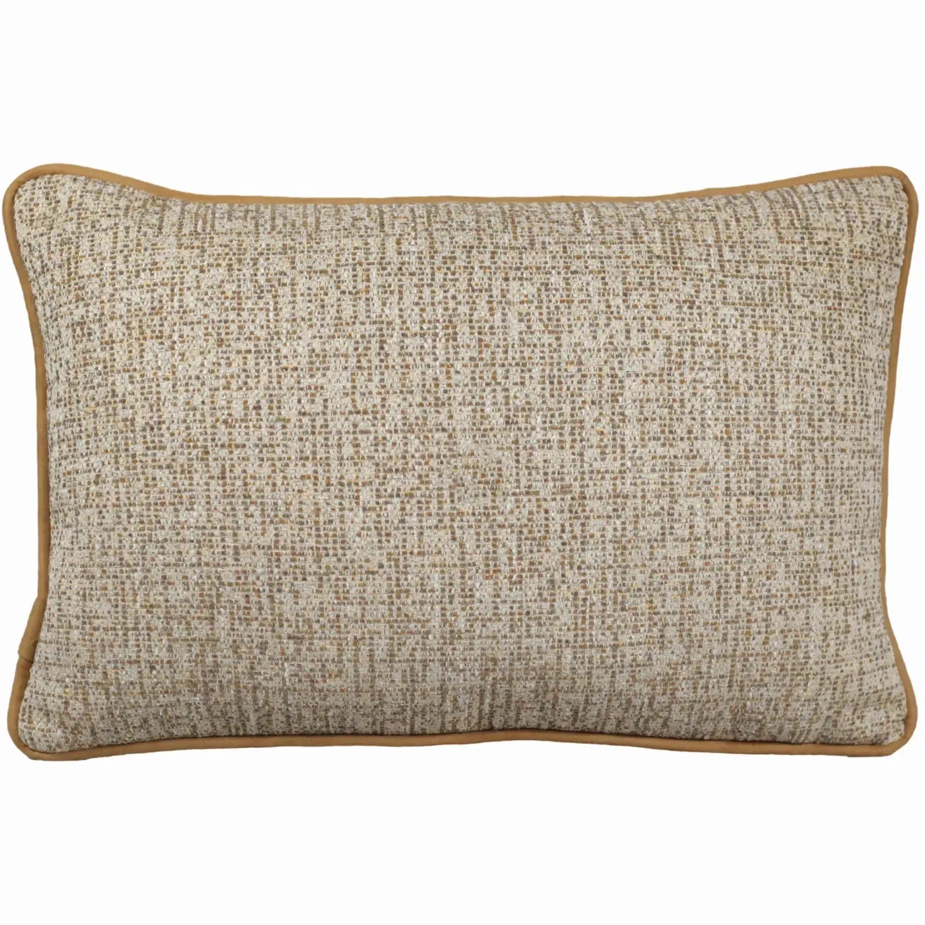 Almofada Rustica Cordão Camurça Bege 35x52