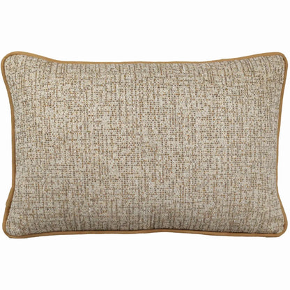 Almofada Rustica Cordão Camurça Bege 35x52