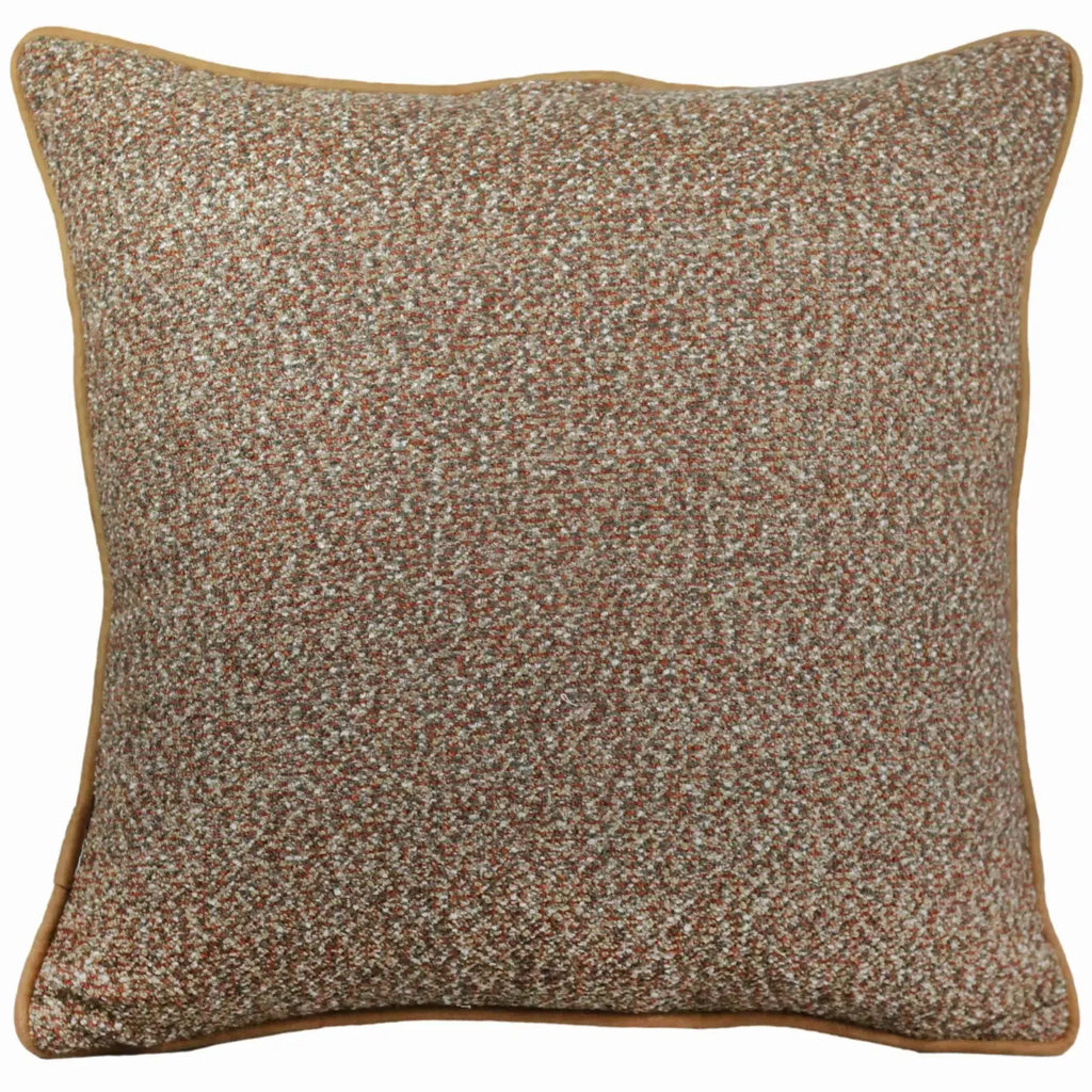 Almofada Rustica Cordão Camurça Ocre 52x52