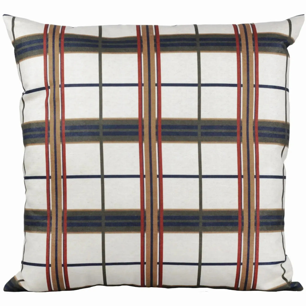 Almofada Viscose 52x52 Xadrez Natural