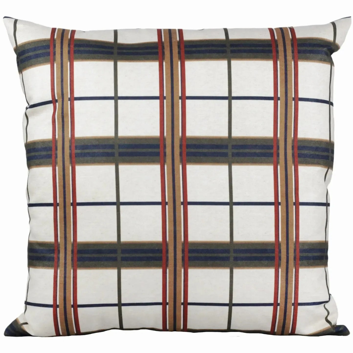 Almofada Viscose 52x52 Xadrez Natural