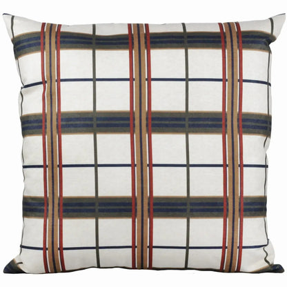 Almofada Viscose 52x52 Xadrez Natural