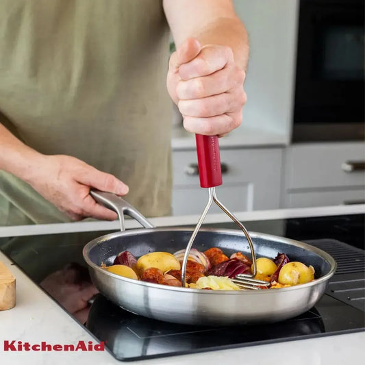 Amassador Batata Profissional Vermelho KitchenAid