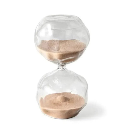 Ampulheta em Vidro com Areia 30 Minutos Bege Mart