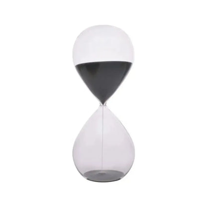 Ampulheta em Vidro com Areia 30 Minutos Bege