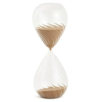 Ampulheta em Vidro com Areia 90 Minutos Marrom Mart