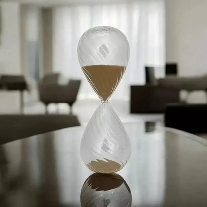 Ampulheta em Vidro com Areia 90 Minutos Marrom Mart