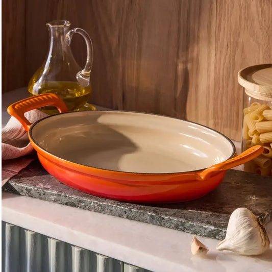 Assadeira Oval Modern Heritage Laranja 28cm Le Creuset