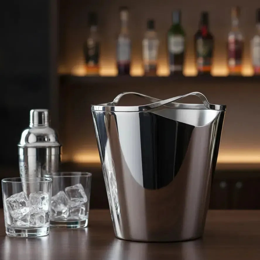 Balde p/ Champagne Ritz Aço Inox Riva