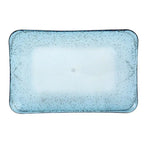 Bandeja Acrílico Detalhes Bolhas Azul 32x21x1,7cm