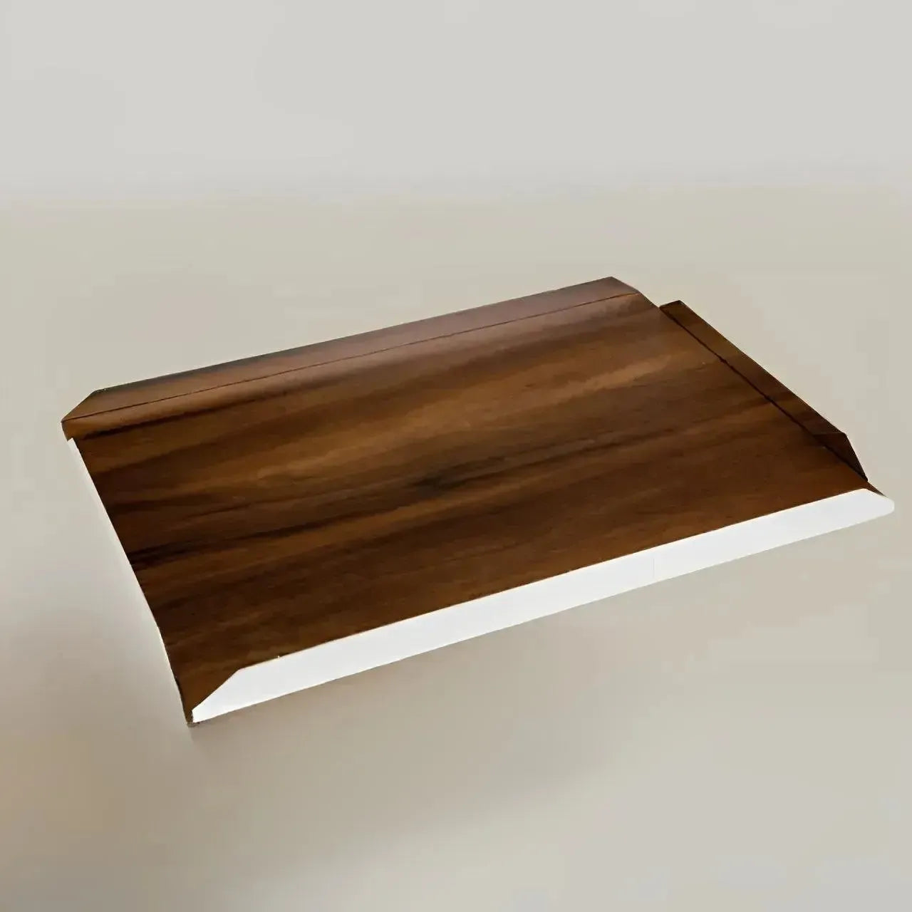 Bandeja Prata com Fundo Madeira Shefield Plate 50x35cm