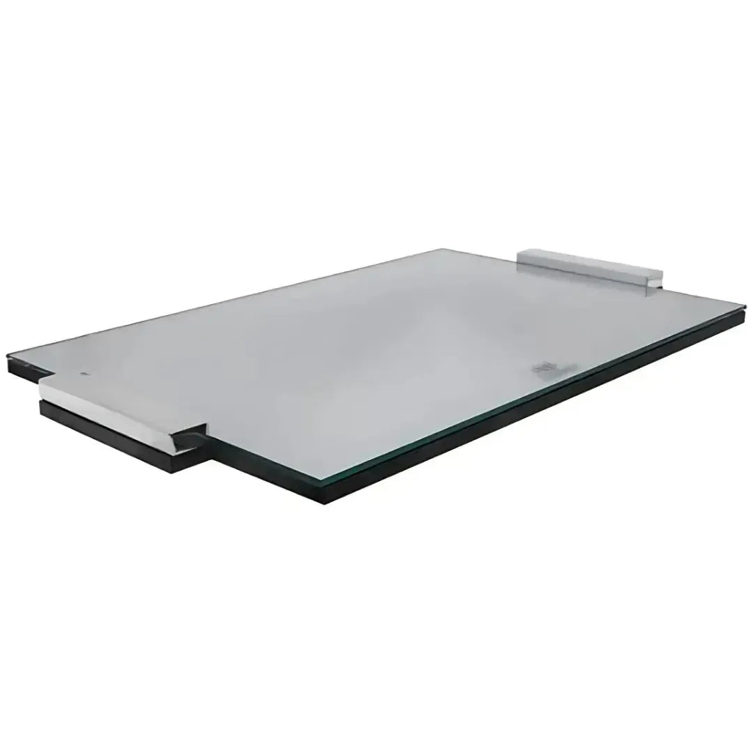 Bandeja Prata com Fundo Vidro Espelhado Shefield Plate 45x30cm