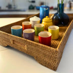 Bandeja Retangular em Rattan Bahali 65x45x9cm