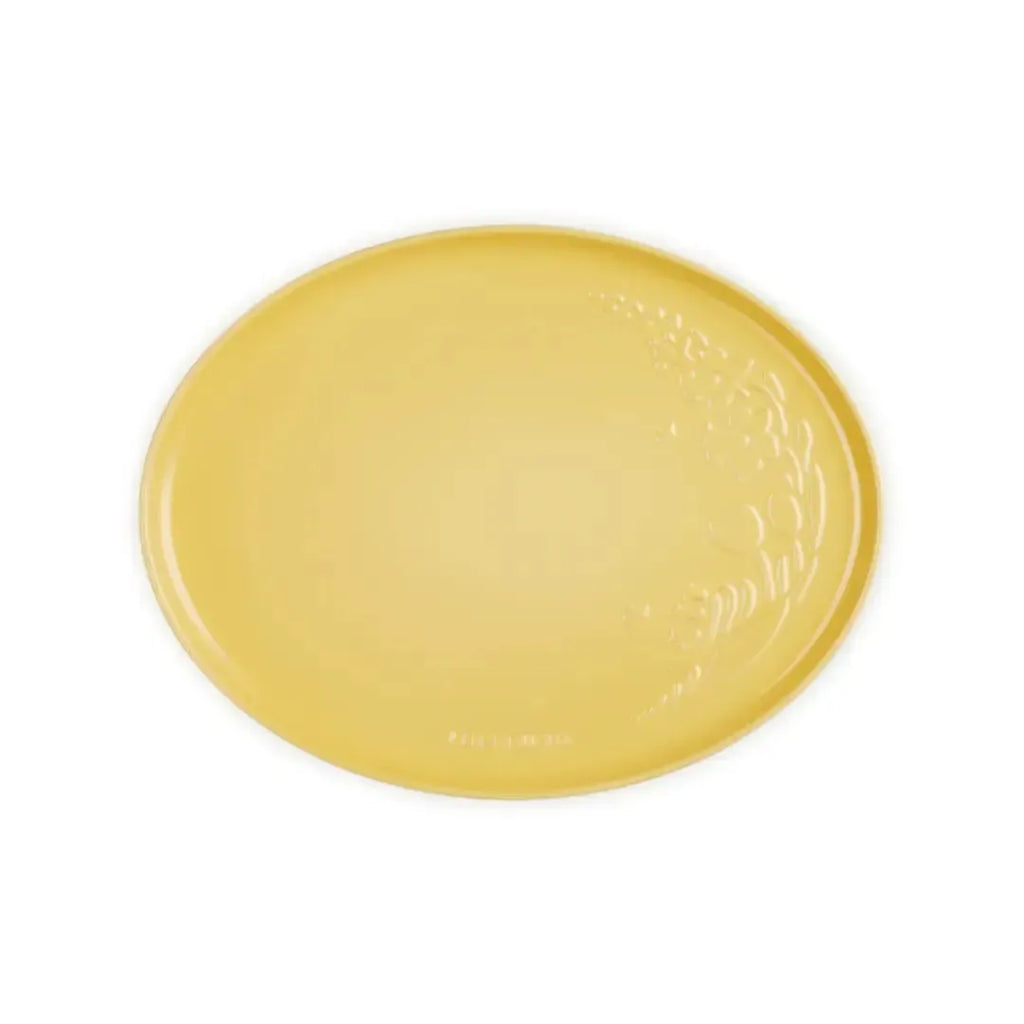 Bandeja de Servir Oval Cerâmica Jardin Camomille 36cm Le Creuset