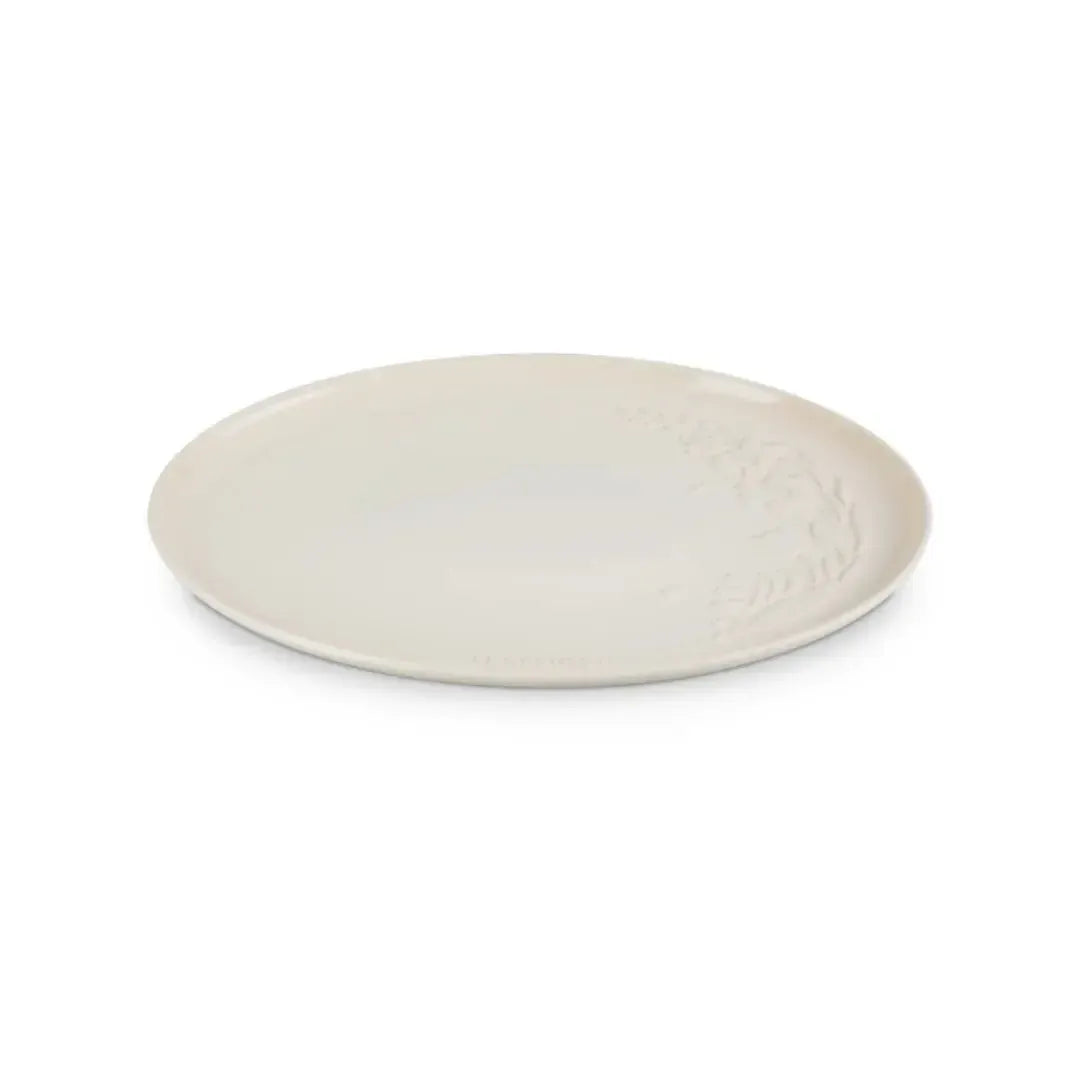 Bandeja de Servir Oval Cerâmica Jardin Meringue 36cm Le Creuset
