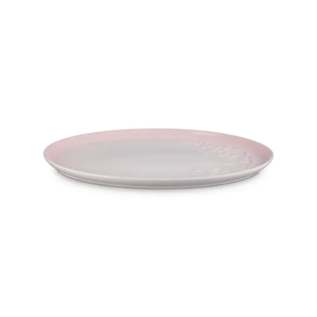 Bandeja de Servir Oval Cerâmica Jardin Shell Pink 36cm Le Creuset