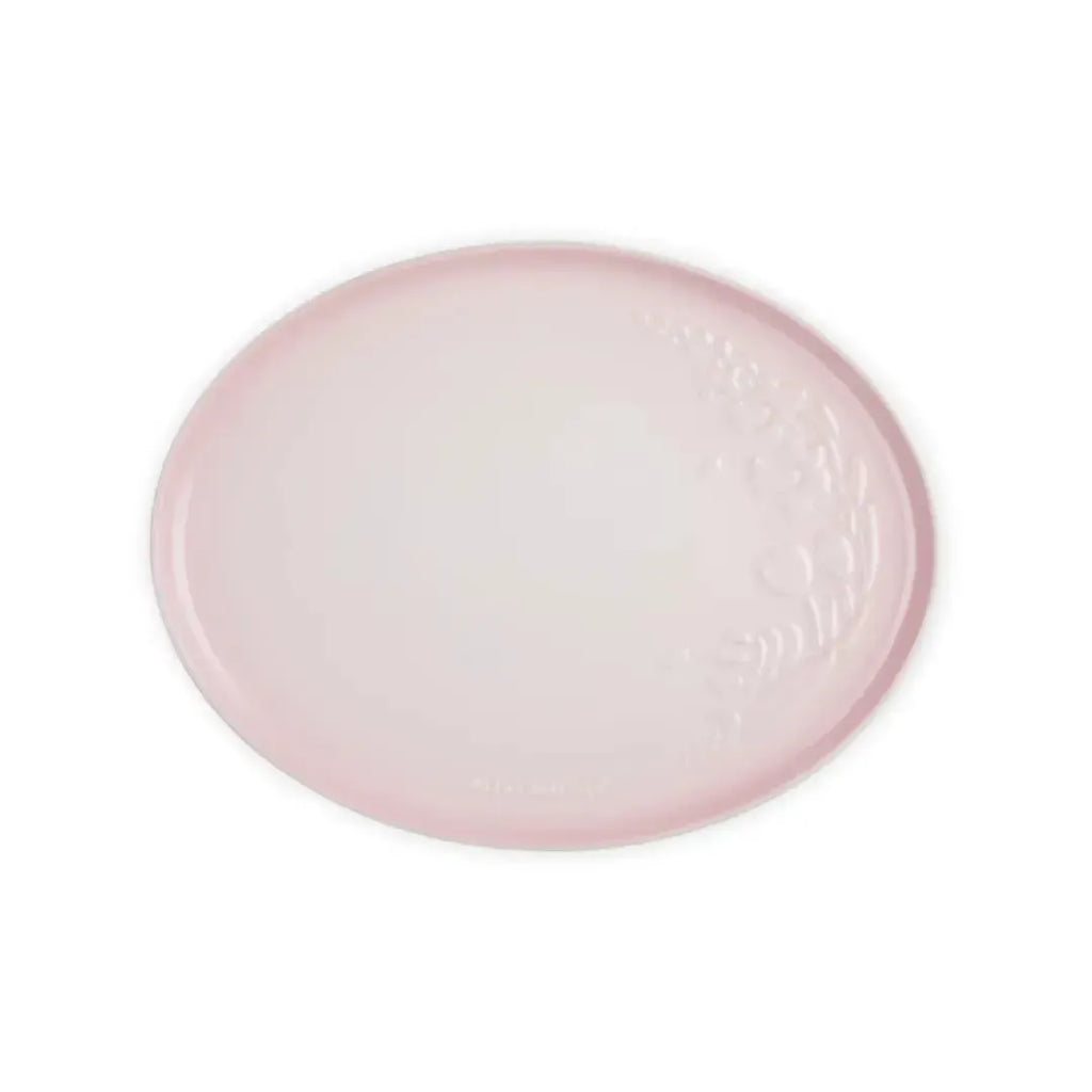 Bandeja de Servir Oval Cerâmica Jardin Shell Pink 36cm Le Creuset
