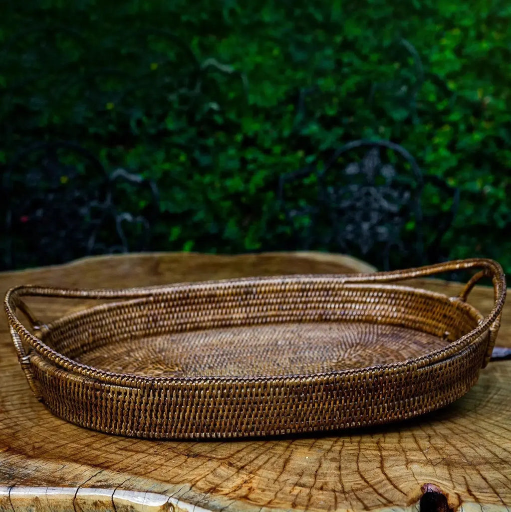 Bandeja em Rattan Bahali 46x33x10cm
