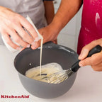 Batedor de Ovos Profissional Fouet Inox Vermelho KitchenAid