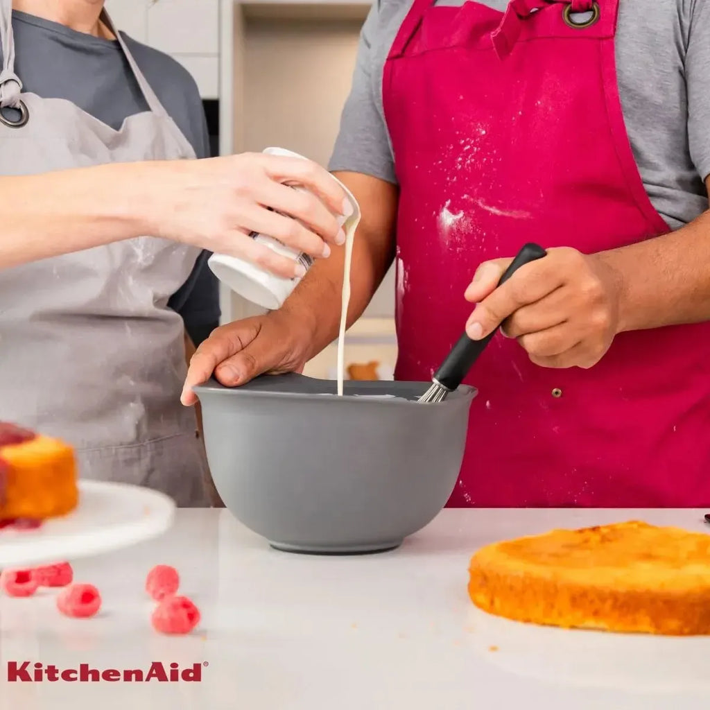 Batedor de Ovos Profissional Fouet Inox Vermelho KitchenAid