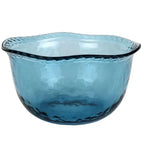 Bowl Acrílico Detalhe Borda Azul 15,3x15,3x7,7cm
