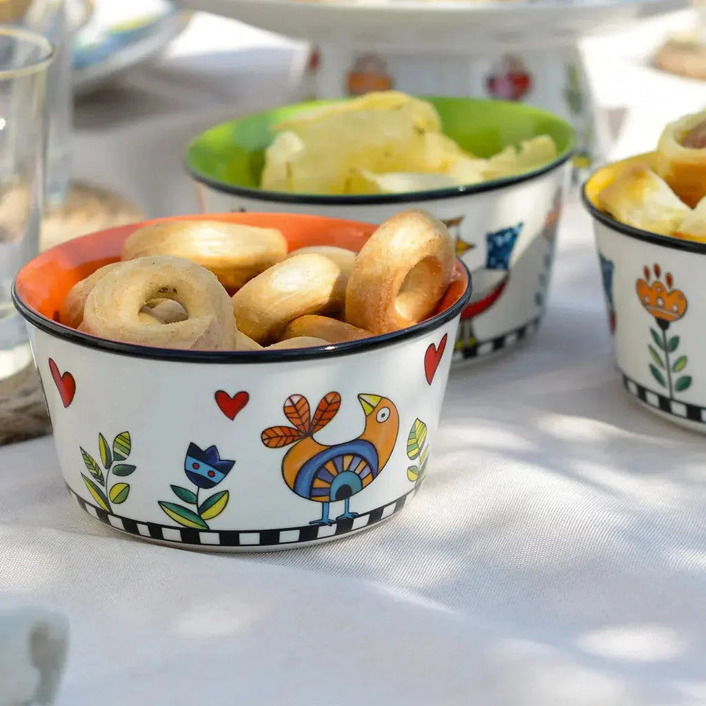Bowl Porcelana New Bone China Amarelo Cocoricó 460ml Egan