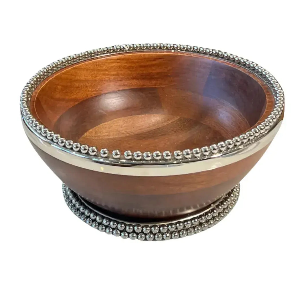 Bowl de Madeira Bolinhas Object Bahali 33cm