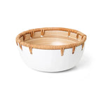 Bowl em Rattan Duo 15cm Cinza