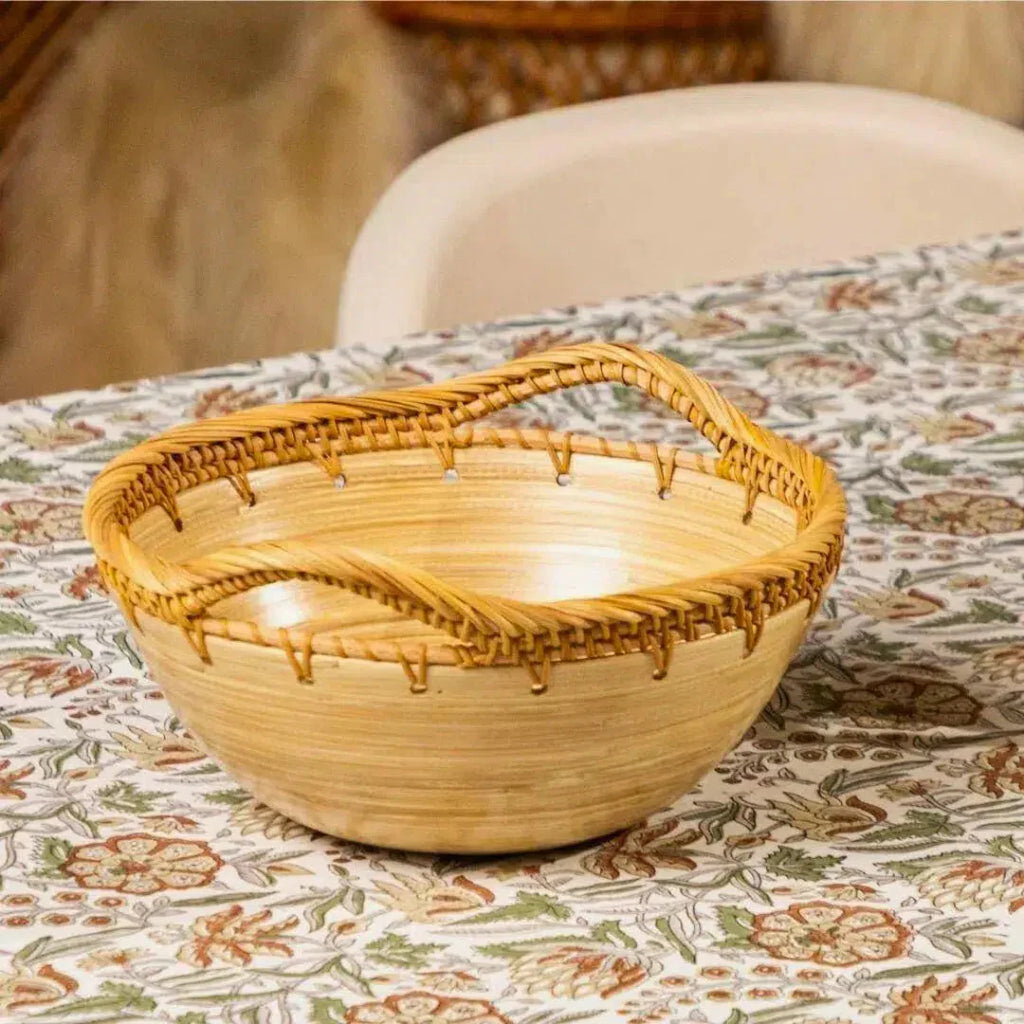 Bowl em Rattan com Alças Duo 31cm