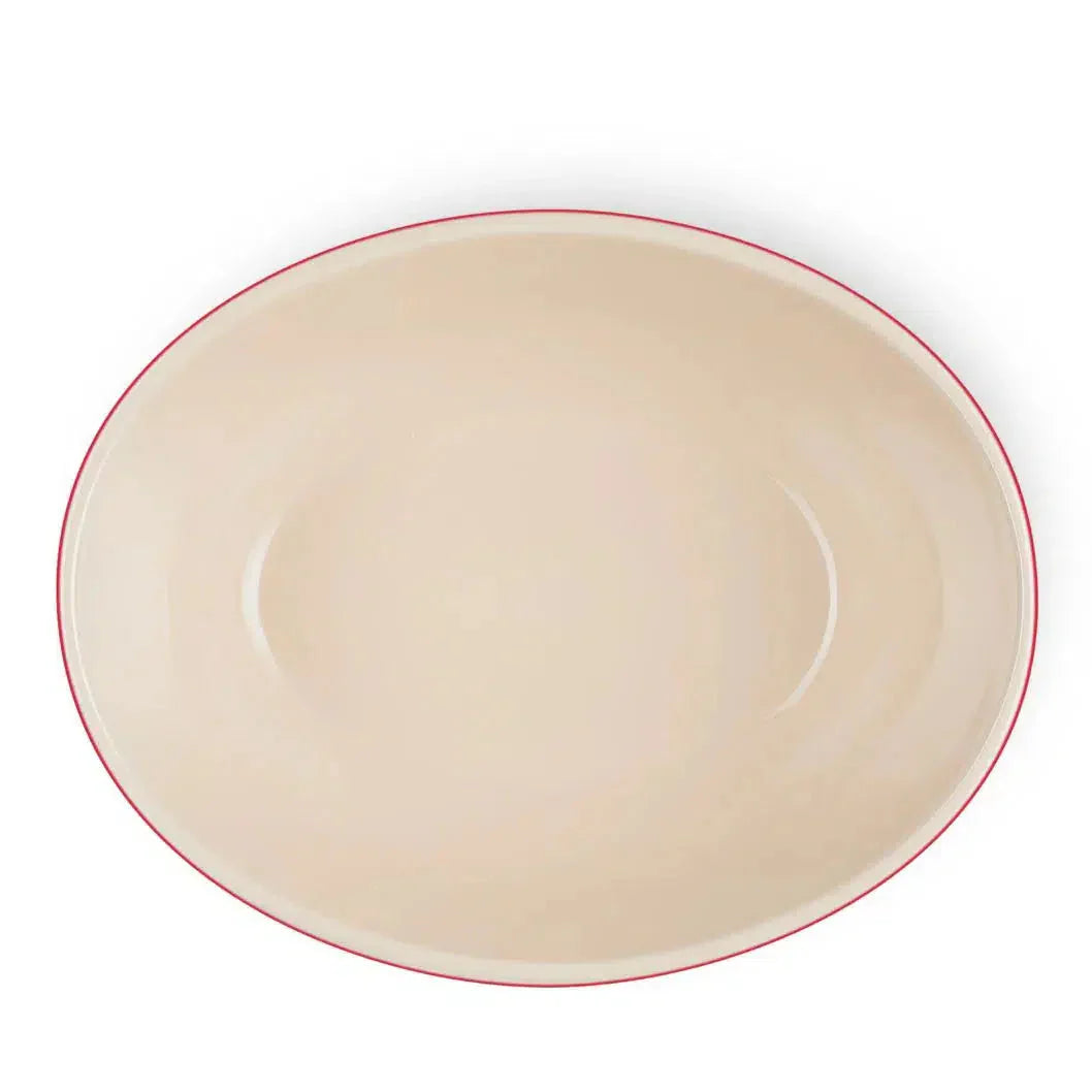 Bowl para Servir Oval Cerâmica Vermelha 29cm Le Creuset