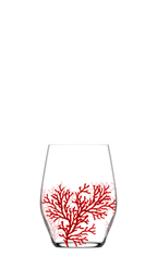 Jogo 6 Copos Sante Stemless Wine em Cristal Ecológico 455ml Coral Vermelho